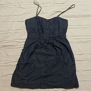 Denim button down dress